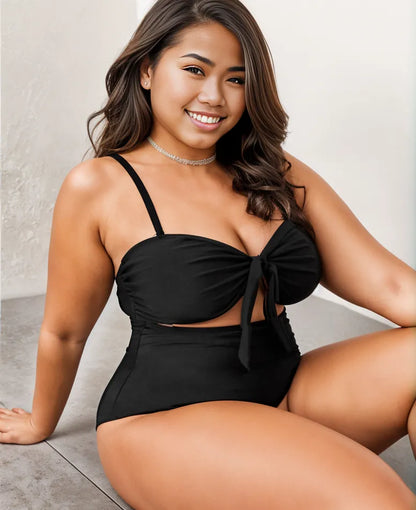 Bianca Tube Top Black  Swimsuit